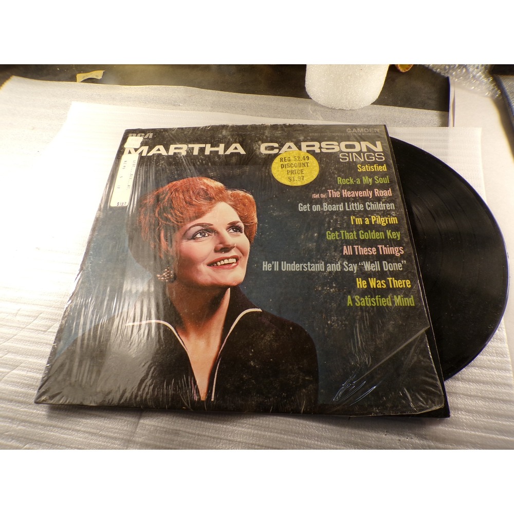 Martha Carson Sings Vinyl LP RCA Camden CAS-906e Gospel Country 1965 Vintage